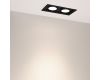 Встраиваемый карданный светильник Arlight MS-VORTEX-BUILT-S210x117-2x20W Day4000 (BK-BK, 40 deg, 230V) (IP20 Металл) 058441