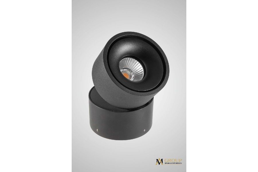 Накладной спот AM Group AM160 BK
