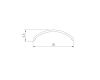 Экран Arlight SL-KANT-H16-2000 ROUND BLACK (Пластик) 065411