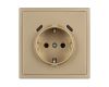 Механизм розетки с USB зарядкой Arlight SCT-NOBE-MUCC-SFPL-GD (230V, 16A) 061815