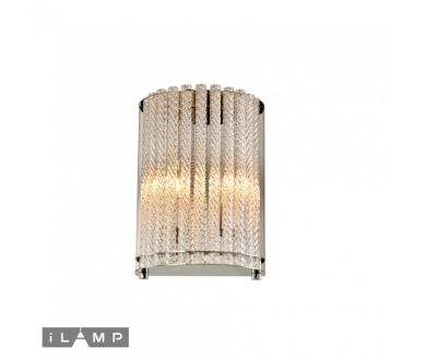 Купить Настенный светильник iLamp Manhattan W2554-2 Nickel Настенный светильник iLamp Manhattan W2554-2 Nickel