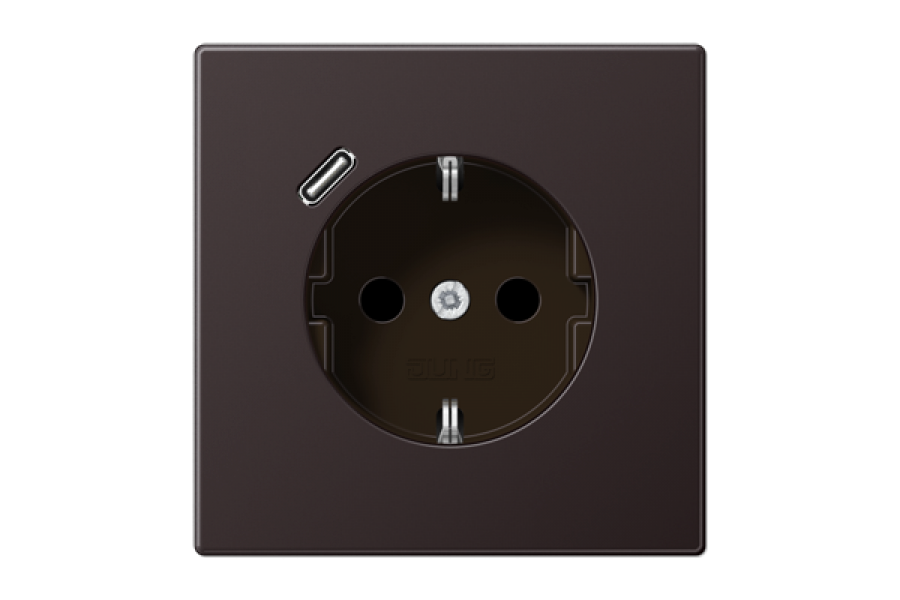 Розетка 2K+З USB Typ C Jung AL1520-18CD