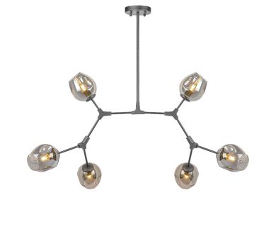 Люстра на штанге AM Group LOFT-6 BK
