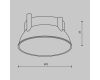Декоративная рамка-отражатель Maytoni Alfa led Ring12-15W-RD-W