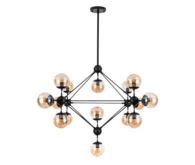 Купить Люстра на штанге Arte Lamp Bolla A1664SP-15BK Люстра на штанге Arte Lamp Bolla A1664SP-15BK