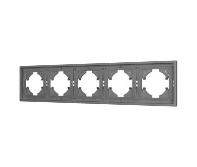 Купить Рамка пластиковая на 5 постов Arlight FRM-TENDO-PL-5-GR 053853 Рамка пластиковая на 5 постов Arlight FRM-TENDO-PL-5-GR 053853