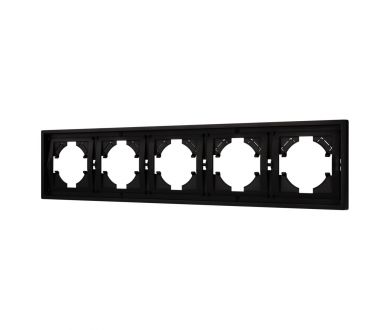 Купить Рамка пластиковая на 5 постов Arlight FRM-TENDO-PL-5-BK 053852 Рамка пластиковая на 5 постов Arlight FRM-TENDO-PL-5-BK 053852