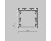 Рассеиватель для профиля 35×35 Maytoni Led Strip ALM-35-B-DF-3M 642041