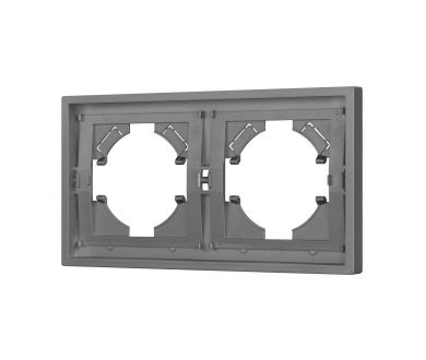 Купить Рамка пластиковая на 2 поста Arlight FRM-TENDO-PL-2-GR 053841 Рамка пластиковая на 2 поста Arlight FRM-TENDO-PL-2-GR 053841