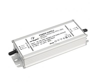 Купить Блок питания Arlight ARPV-UH24150-PFC-55C (24V, 6.3A, 150W) 025045 Блок питания Arlight ARPV-UH24150-PFC-55C (24V, 6.3A, 150W) 025045