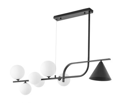 Купить Подвесная люстра Lumina Deco LDP 7036-7 BK+WT Подвесная люстра Lumina Deco LDP 7036-7 BK+WT
