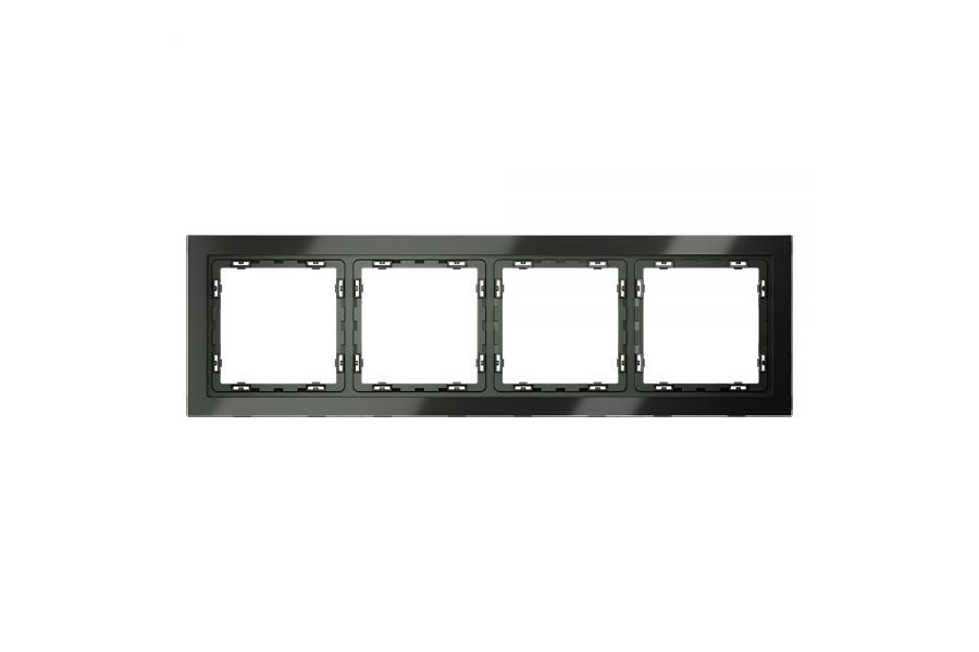 Рамка на 4 поста Voltum S70 VLS110406 (титан, стекло)