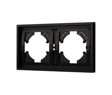 Купить Рамка пластиковая на 2 поста Arlight FRM-TENDO-PL-2-BK 053840 Рамка пластиковая на 2 поста Arlight FRM-TENDO-PL-2-BK 053840