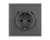 Механизм розетки с USB зарядкой Arlight SCT-NOBE-MUCC-SFPL-GR (230V, 16A) 061816