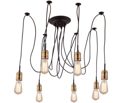 Купить Подвесная люстра Arte Lamp Mazzetto A4290SP-7BK Подвесная люстра Arte Lamp Mazzetto A4290SP-7BK