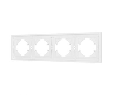 Купить Рамка пластиковая на 4 поста Arlight FRM-TENDO-PL-4-WH 053847 Рамка пластиковая на 4 поста Arlight FRM-TENDO-PL-4-WH 053847