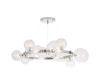 Подвесная люстра Crystal Lux AGATA SP15 V2 CHROME/TRANSPARENTE
