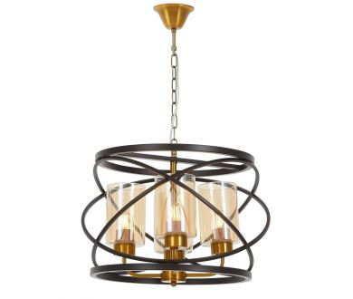 Купить Подвесная люстра Lumina Deco LDP 8004-4 BK+MD Подвесная люстра Lumina Deco LDP 8004-4 BK+MD