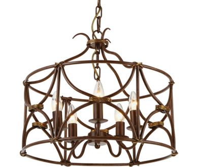 Купить Подвесная люстра Arte Lamp Bellator A8959SP-5BR Подвесная люстра Arte Lamp Bellator A8959SP-5BR