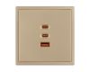 Механизм розетки с быстрой USB зарядкой Arlight SCT-NOBE-MUACC-SFPL-FC-GD (65W, QC3) 061836
