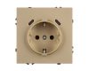 Розетка зк со шторками с USB тип C+С софт-тач золотой песок Arlight SCT-MUCC-SFPL-GD (250V, 16A) 061815(1)