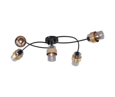 Купить Потолочная люстра Escada Hurricane 1139/5P Black/Gold Потолочная люстра Escada Hurricane 1139/5P Black/Gold