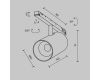 Трековый магнитный светильник Maytoni Technical Focus Led Exility X TR243-4-12WTW-DSZ-B