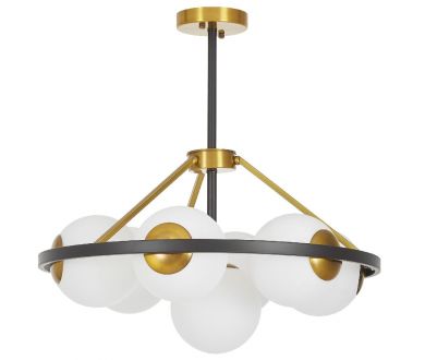 Купить Подвесная люстра Lumina Deco Donzano LDP 8034-7 BK+WT Подвесная люстра Lumina Deco Donzano LDP 8034-7 BK+WT
