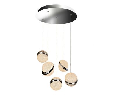 Купить Подвесная светодиодная люстра iLedex CRystal Ball C4474-5R CR Подвесная светодиодная люстра iLedex CRystal Ball C4474-5R CR