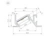 Профиль Arlight PDS-BEVEL-F-2000 ANOD (Алюминий) 063456