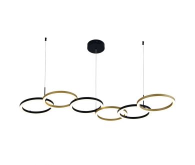 Купить Подвесной светильник Indigo Anello 14034/A/6P Black Подвесной светильник Indigo Anello 14034/A/6P Black