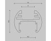 Шинопровод накладной/подвесной Maytoni Busbar trunkings Basity TRX172-R-112B