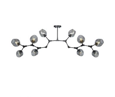 Люстра на штанге AM Group LOFT-10 BK