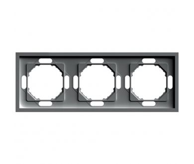 Купить Рамка 3-местная Stekker Эмили PFR00-5003-09 антрацит soft touch 49938 Рамка 3-местная Stekker Эмили PFR00-5003-09 антрацит soft touch 49938