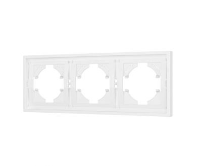 Купить Рамка пластиковая на 3 поста Arlight FRM-TENDO-PL-3-WH 053843 Рамка пластиковая на 3 поста Arlight FRM-TENDO-PL-3-WH 053843