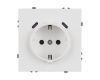 Розетка зк со шторками с USB тип C+С софт-тач белый кварц Arlight SCT-MUCC-SFPL-WH (250V, 16A) 061818(1)