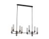 Люстра на штанге AM Group INDIGO SPL8 PEARL BLACK