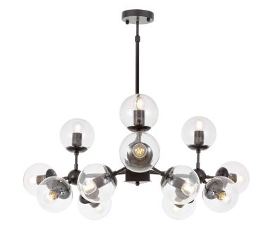 Купить Люстра на штанге Lumina Deco Zodiak LDP 160-12 BK+PR Люстра на штанге Lumina Deco Zodiak LDP 160-12 BK+PR